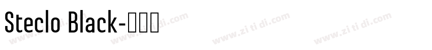 Steclo Black字体转换